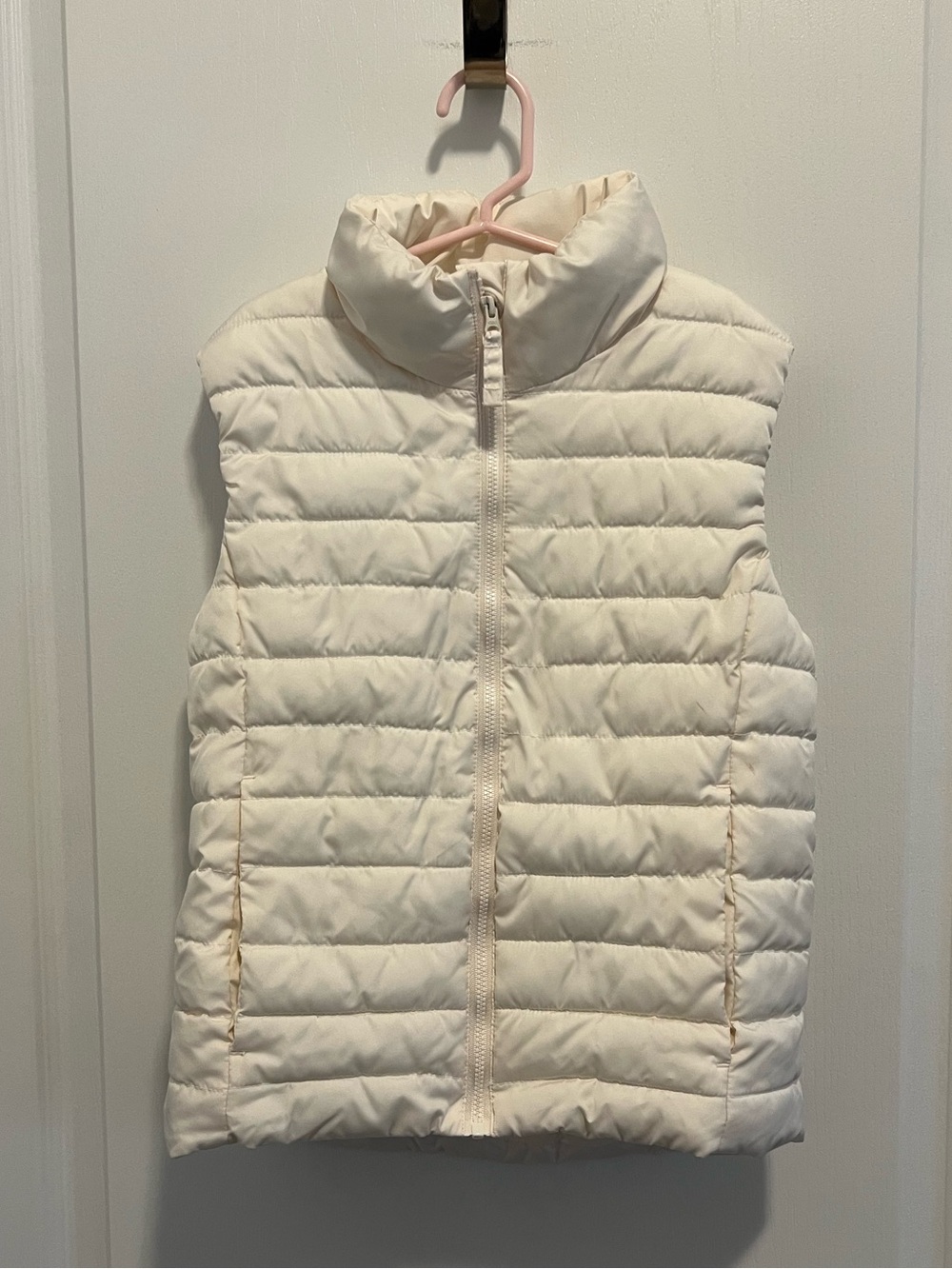 Girls’ Lightweight Quilted Vest - Cream